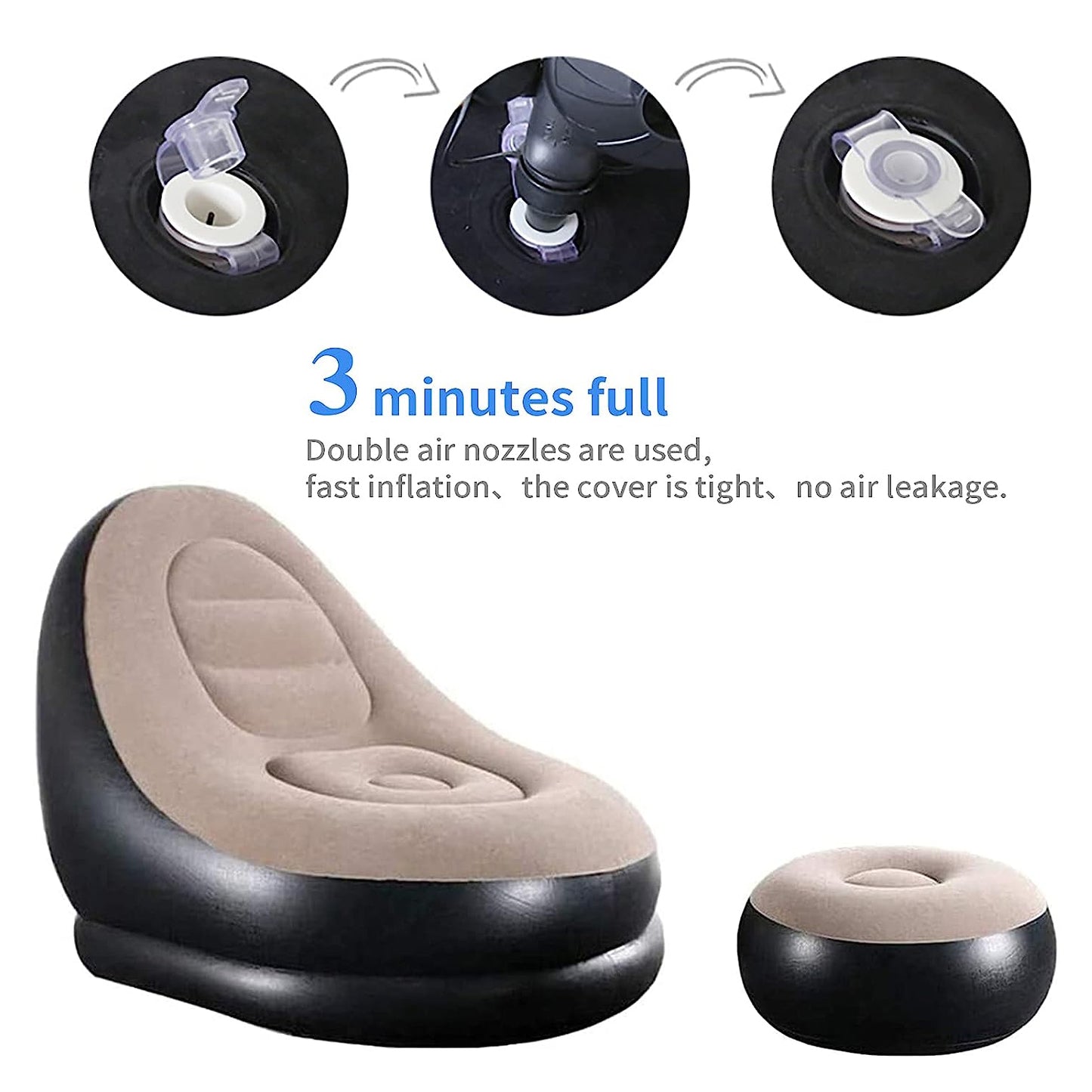 Inflatable Sofa Lounge Chair Ottoman