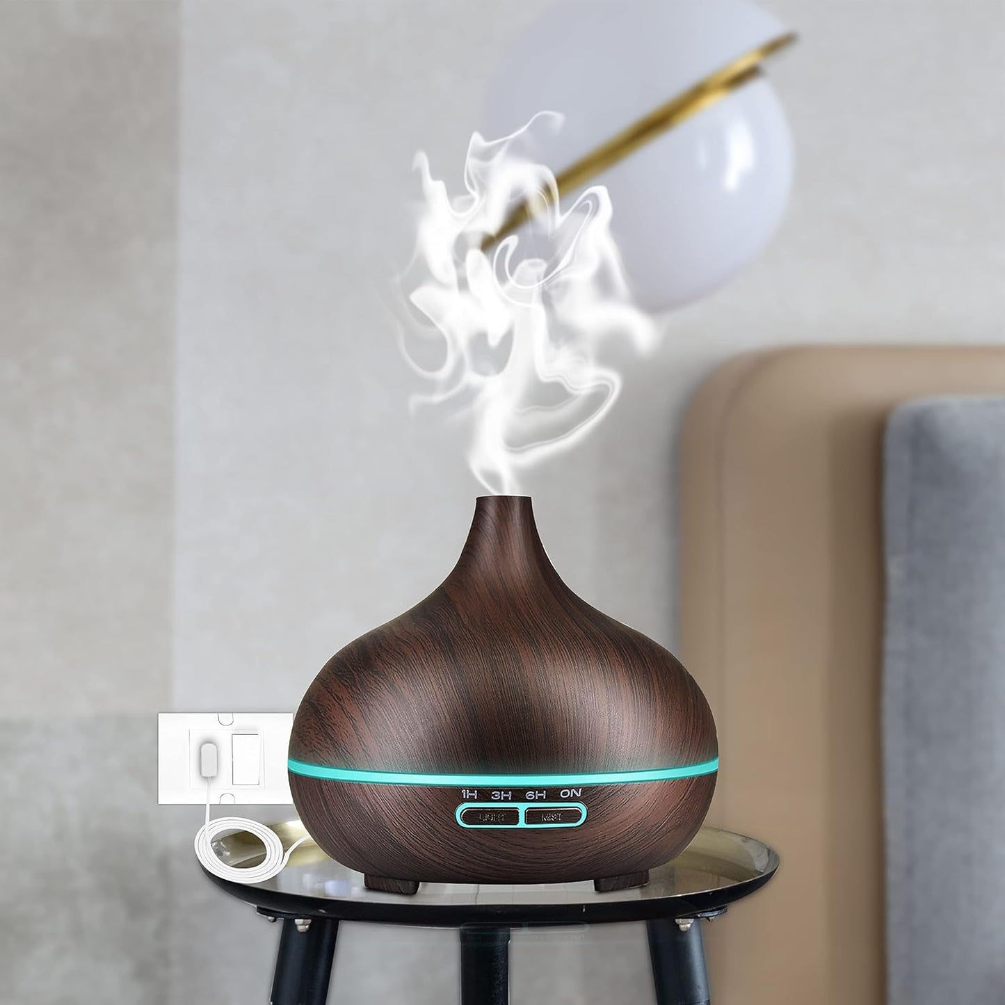 Aromatherapy Humidifier With 7 Colourful Led Light Change