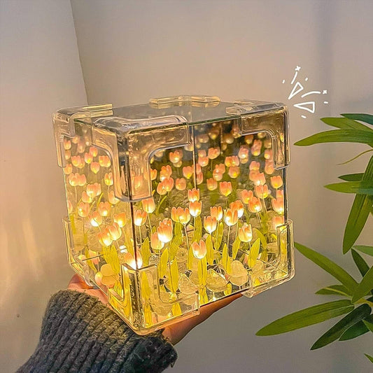 DIY Cube Tulip Night Lamp