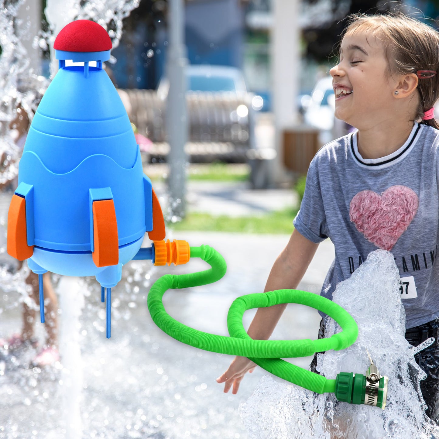 Sprinkler Rocket Launcher Summer Toy