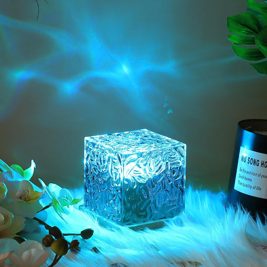 Dynamic Rotating Wave Night Lamp