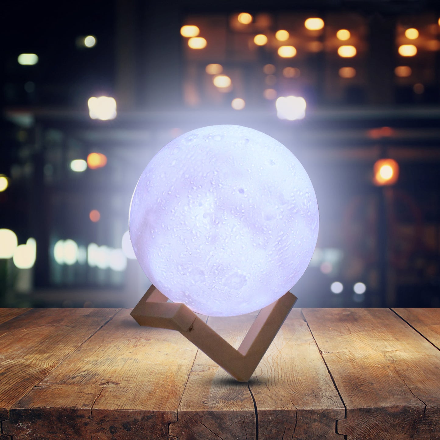 Moon Night Lamp With Plastic Stand