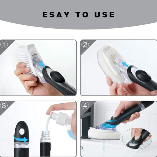 Dish Scrubber With Soap Dispenser