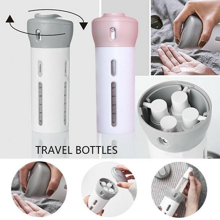 4 In 1 Travel Dispenser Bottle Set